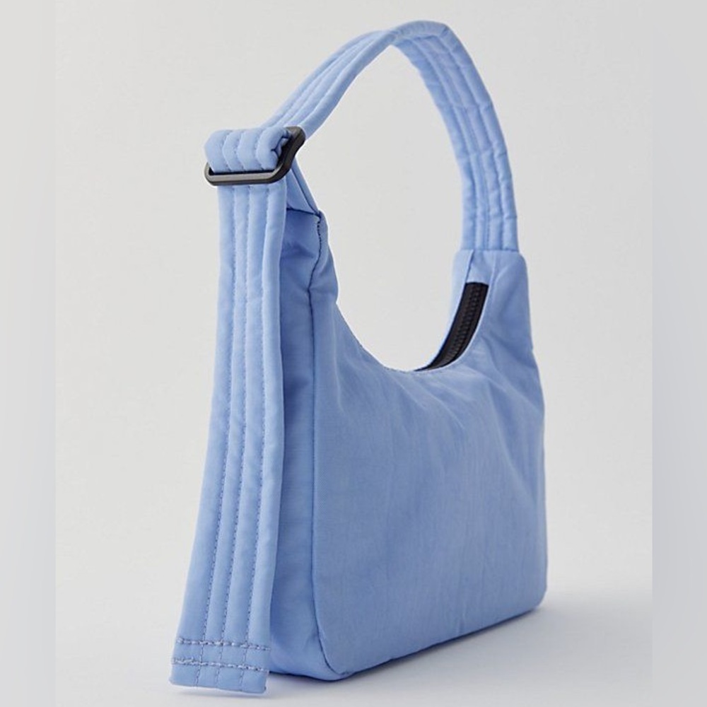 BAGGU Mini Nylon Shoulder Bag- Serenity Blue - Picture 3 of 4